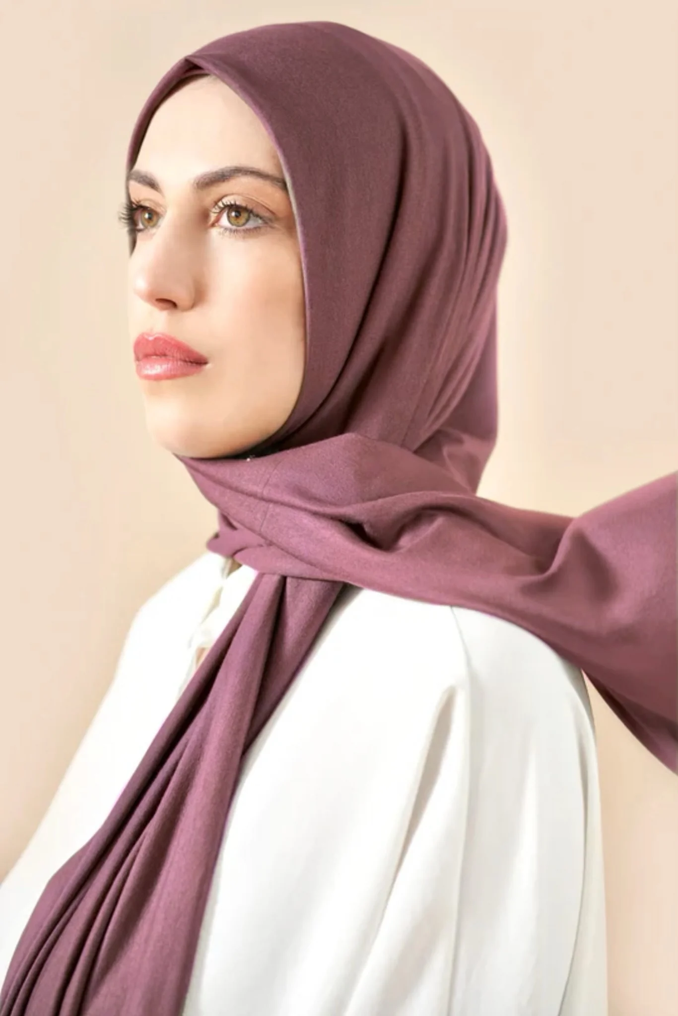 Hijab Jersey Luxury Magenta Oscuro